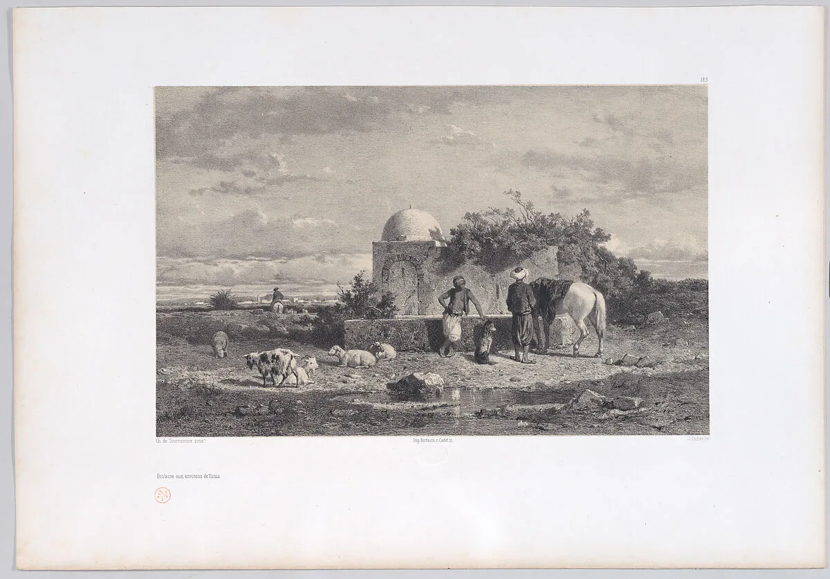 Fontaine aux environs de Tunis — Bertauts|Charles Emile de Tournemine|Jules Didier