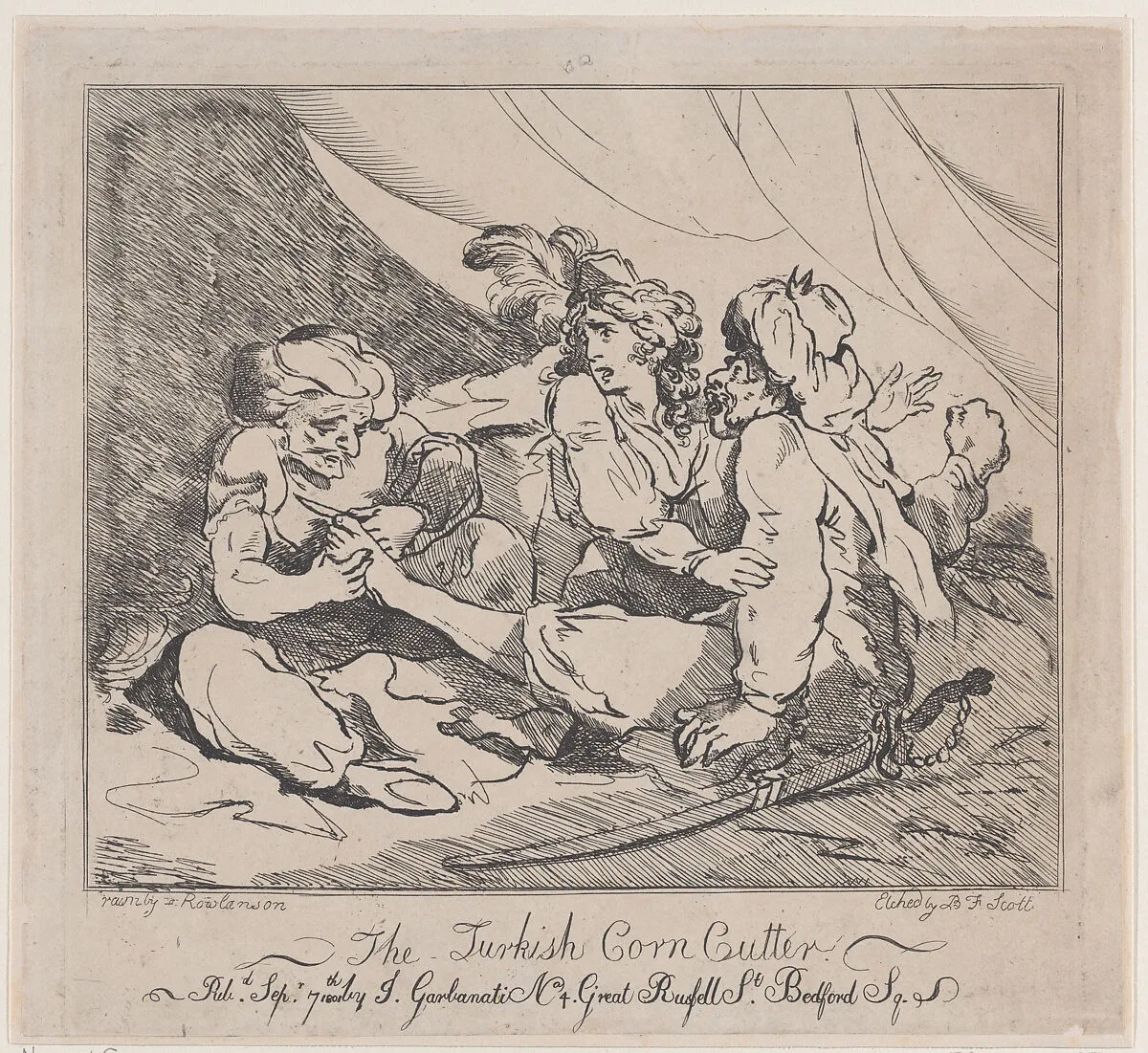 The Turkish Corn Cutter — J. Garbanati|B.F. Scott|Thomas Rowlandson