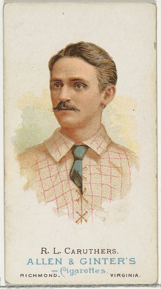 Robert Lee "Bob" Caruthers, Baseball Player, from World's Champions, Series 1 (N28) for Allen & Ginter Cigarettes — Lindner, Eddy & Claus|Allen & Ginter