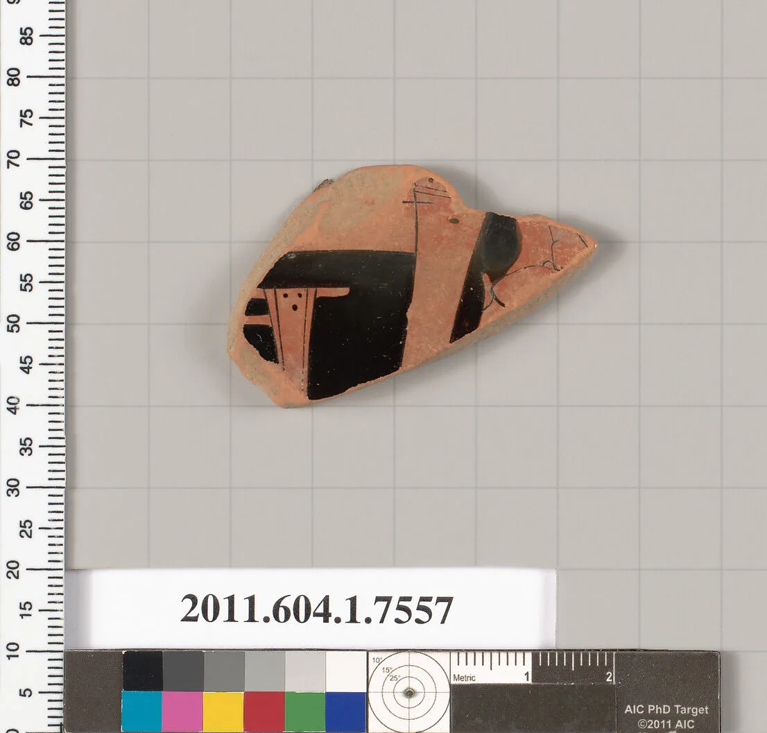 Terracotta fragment of a kylix (drinking cup) — Unknown
