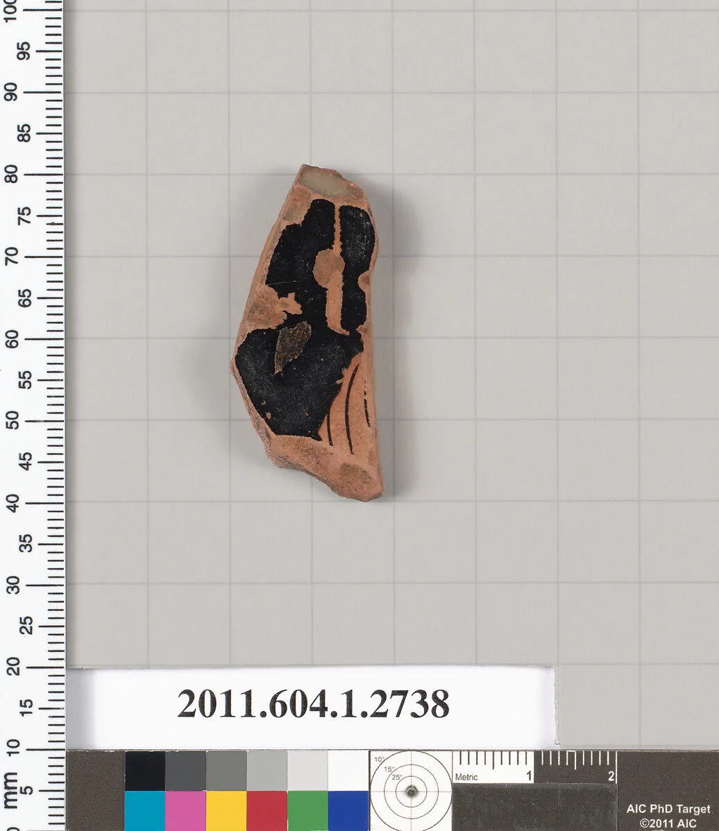 Terracotta fragment of a kylix (drinking cup) — Unknown