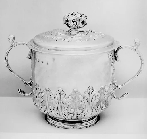 Two-handled cup with cover