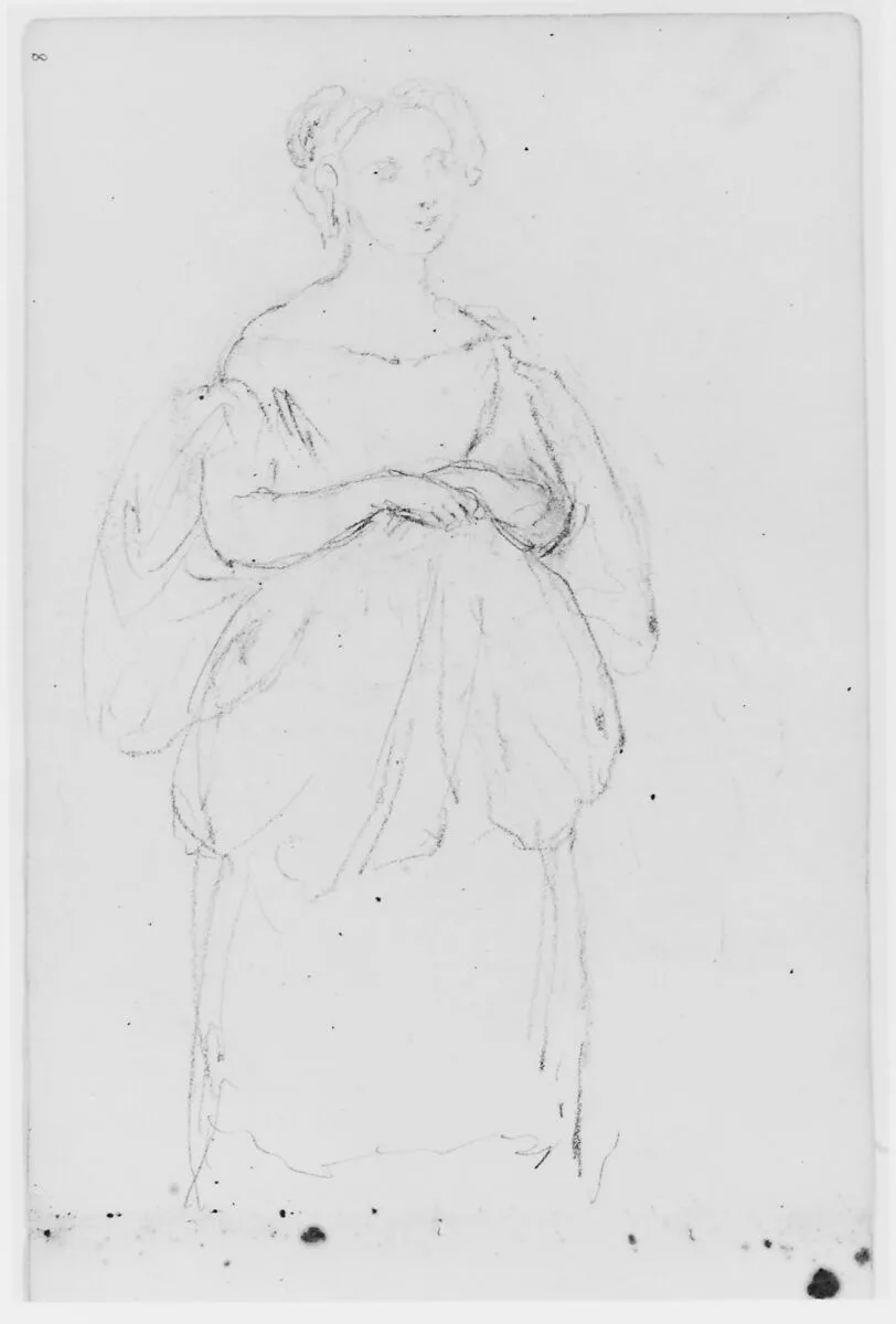 Female Figure (from Sketchbook) — Asher Brown Durand