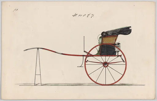 Design for Dog Cart or 2 Wheeler, no. 4087
