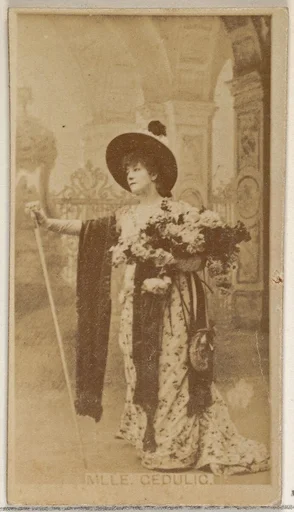 Mlle. Gedulic, from the Actors and Actresses series (N45, Type 8) for Virginia Brights Cigarettes