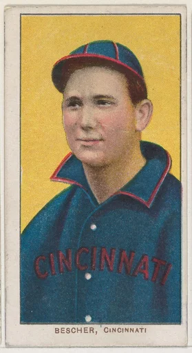 Bescher, Cincinnati, National League, from the White Border series (T206) for the American Tobacco Company