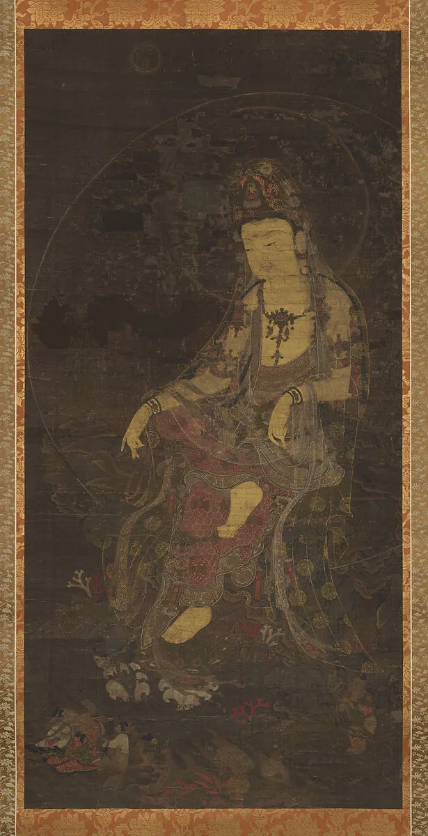 수월관음도 고려|水月觀音圖 高麗|Water-moon Avalokiteshvara — Unidentified artist
