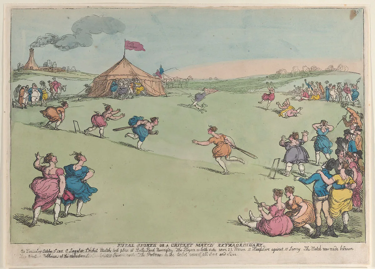 Rural Sports or a Cricket Match Extraordinary — Thomas Rowlandson|Thomas Tegg