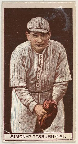 Mike Simon, Pittsburgh, National League, from the Brown Background series (T207) for the American Tobacco Company — American Tobacco Company
