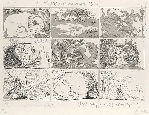 The Dream and Lie of Franco II — Pablo Picasso|Roger Lacourière|Pablo Picasso