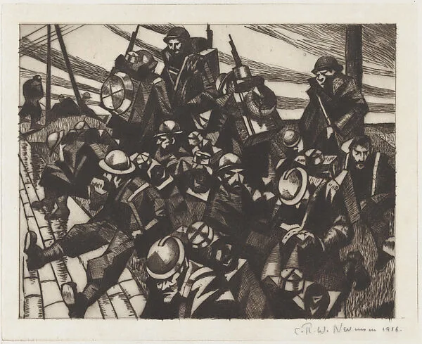 Troops Resting — Christopher Richard Wynne Nevinson