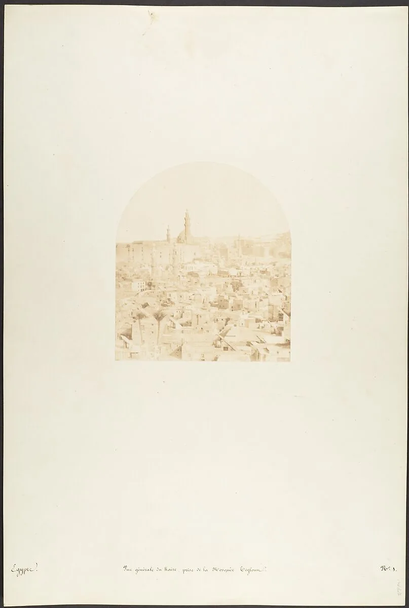 Vue générale du Kaire, prise de la Mosquée Tegloun — Maxime Du Camp