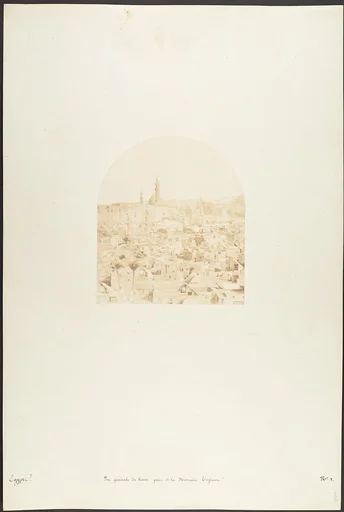 Vue générale du Kaire, prise de la Mosquée Tegloun