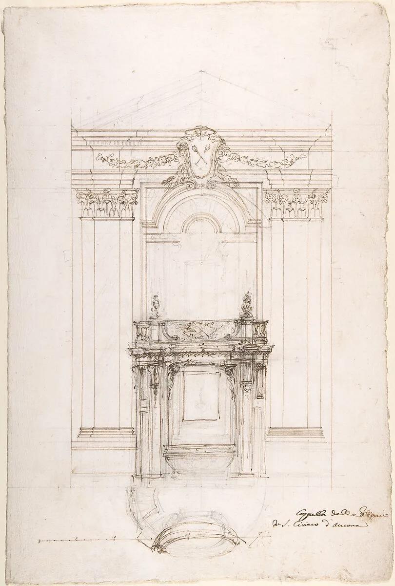 Project for a Chapel in the Church of San Ciriaco, Ancona — Luigi Vanvitelli