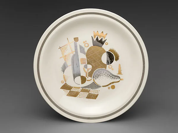 Plaque with still life — Viktor Schreckengost|American Limoges China Company
