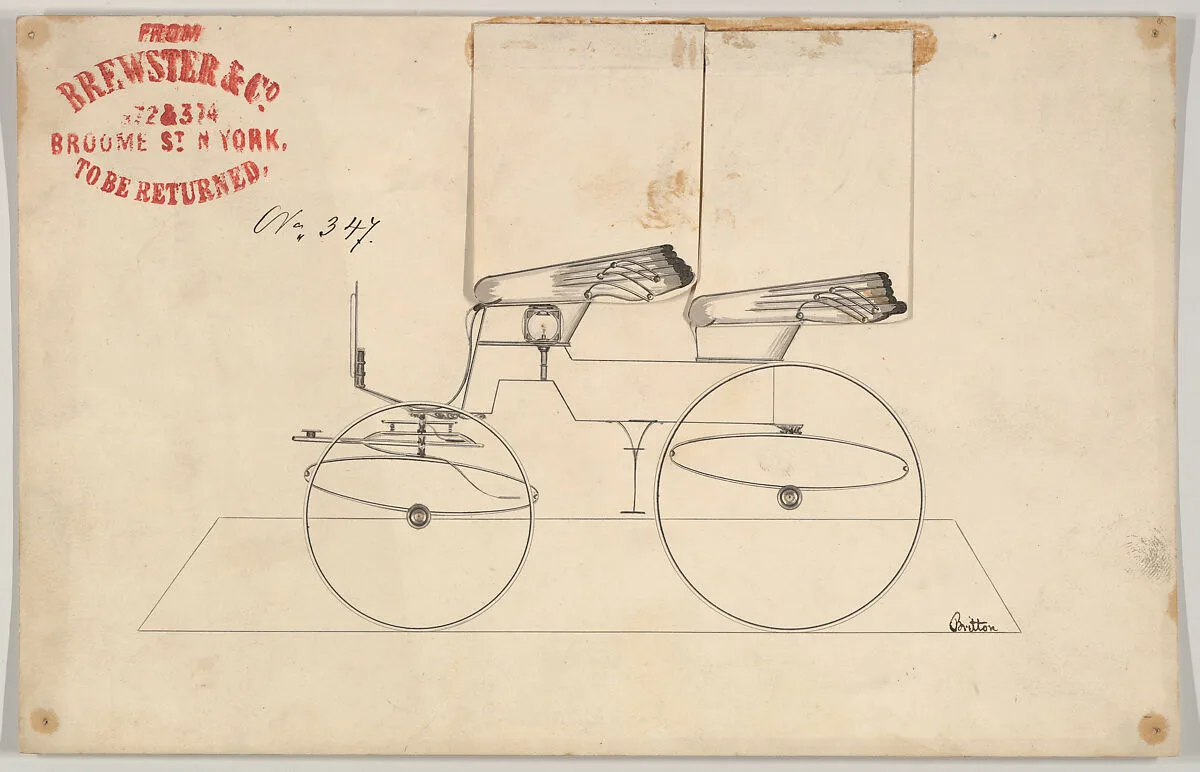 Design for Phaeton, no. 347 — Brewster & Co.|Britton