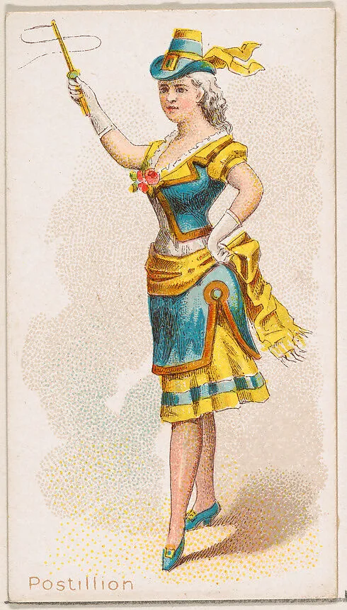 Postillion Dancer, from the Dancing Women series (N186) issued by Wm. S. Kimball & Co. — William S. Kimball & Company