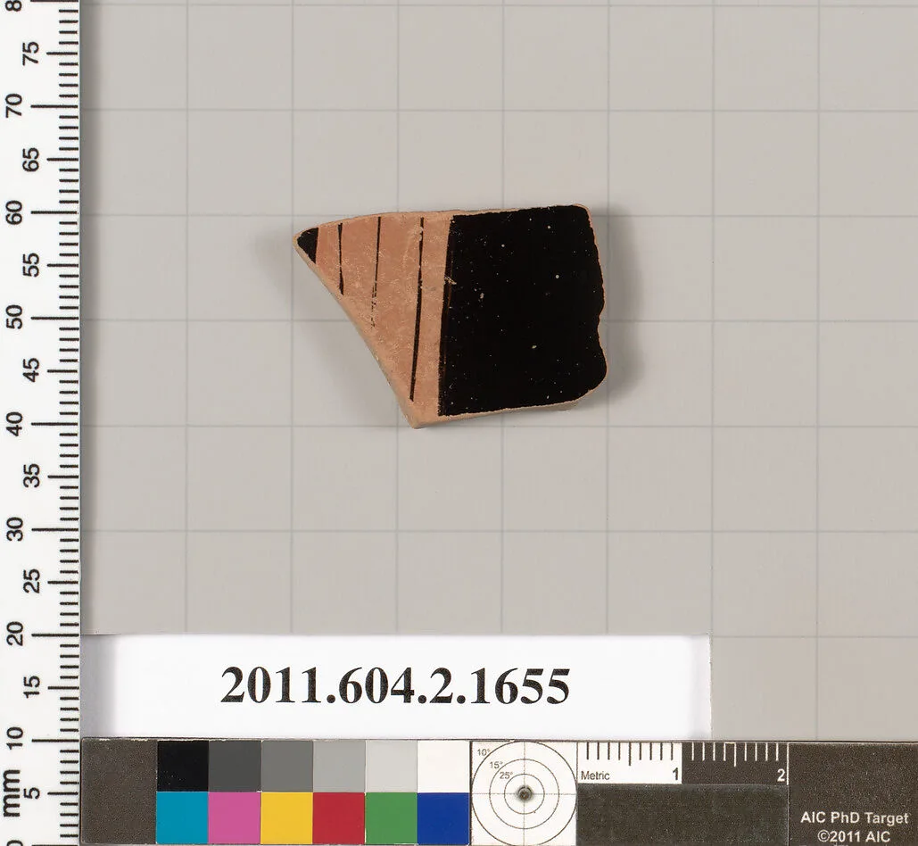 Terracotta fragment of a skyphos (deep drinking cup) — Unknown