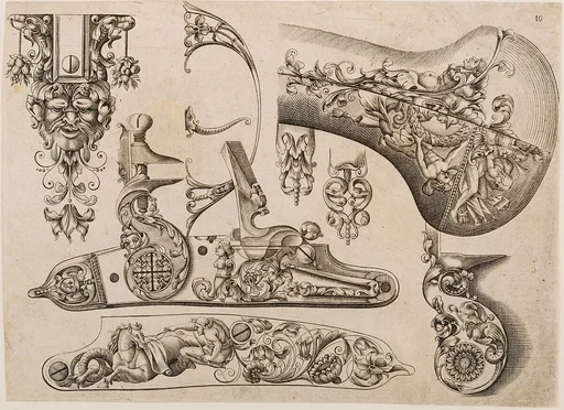 Plate Ten from Plusieurs Models des plus nouuelles manieres qui sont en usage en l'Art de Arquebuzerie