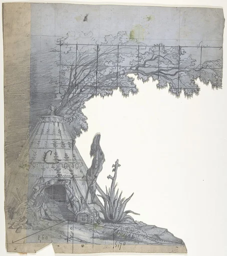 Design for a Stage Set at the Opéra, Paris: A Tent