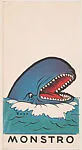 Monstro, bakery insert card from the Pinocchio Circus Performers series (D64) — Walt Disney Productions