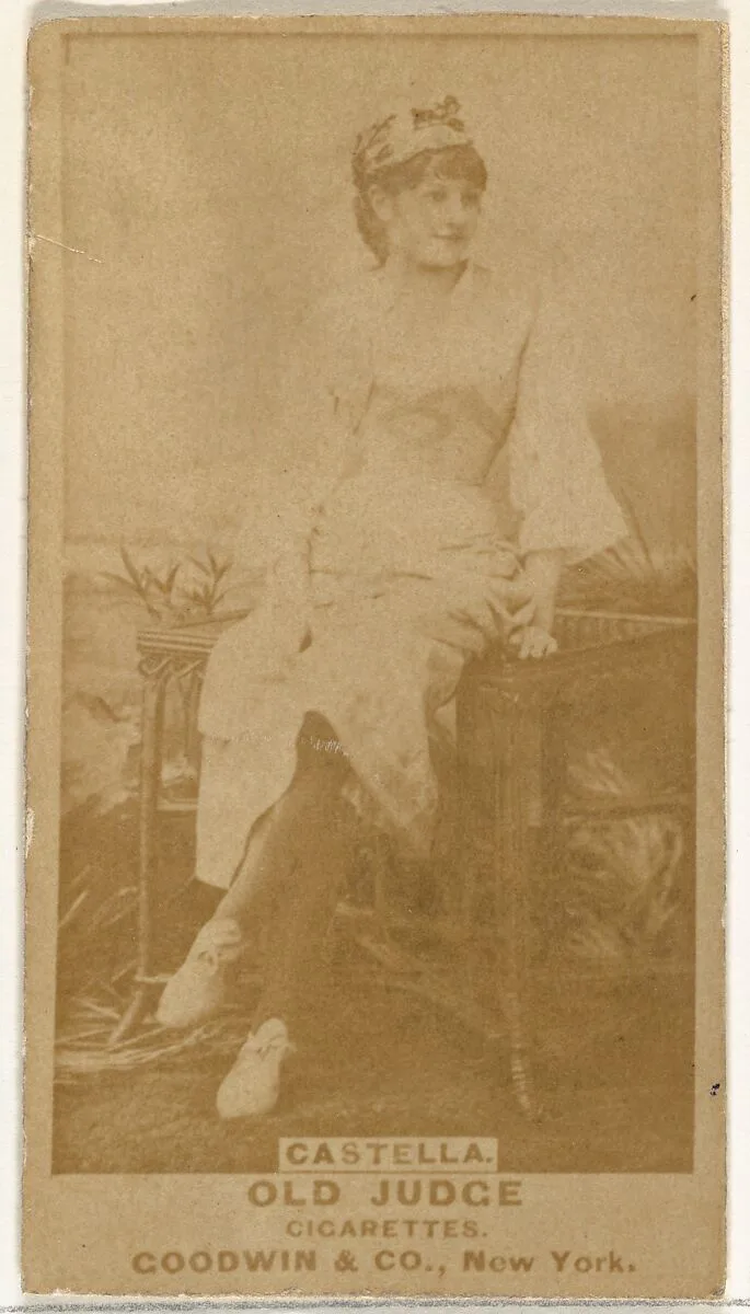 Castella, from the Actors and Actresses series (N171) for Old Judge Cigarettes — Goodwin & Company