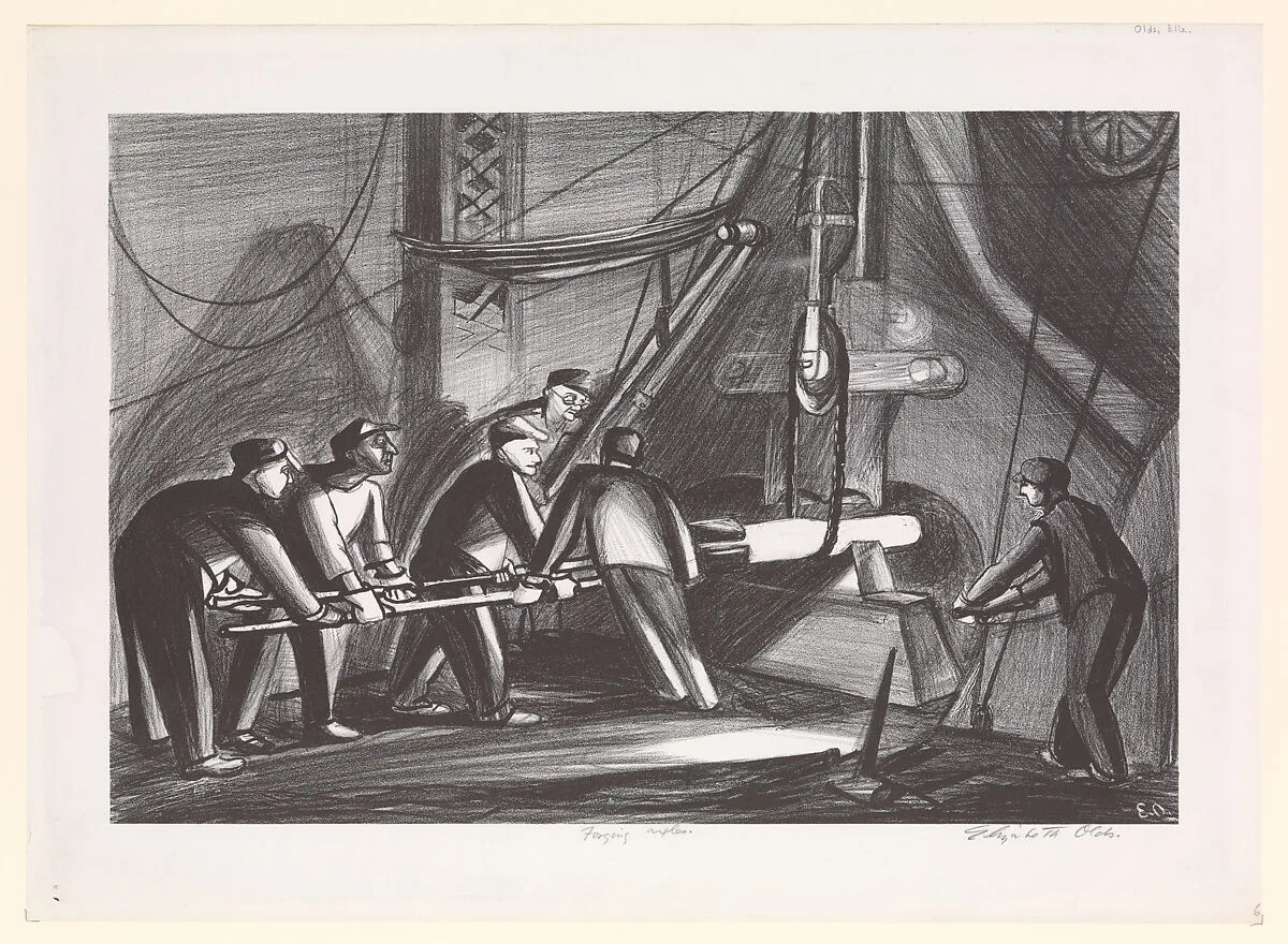 Forging Axles — Elizabeth Olds|WPA