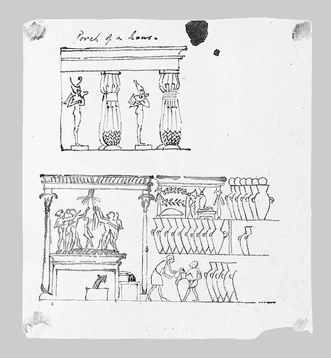 Egyptian Winepress and Architectural Motifs (from Scrapbook)