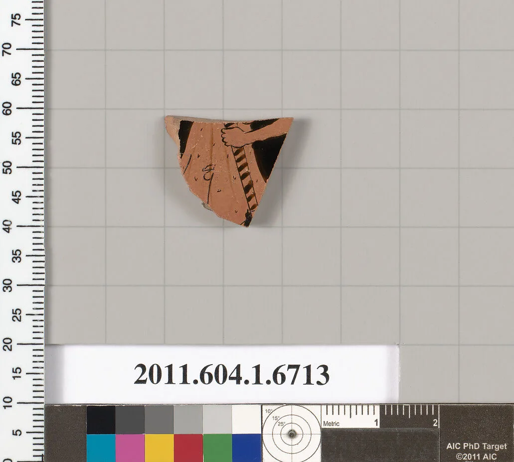 Terracotta fragment of a kylix (drinking cup) — Unknown