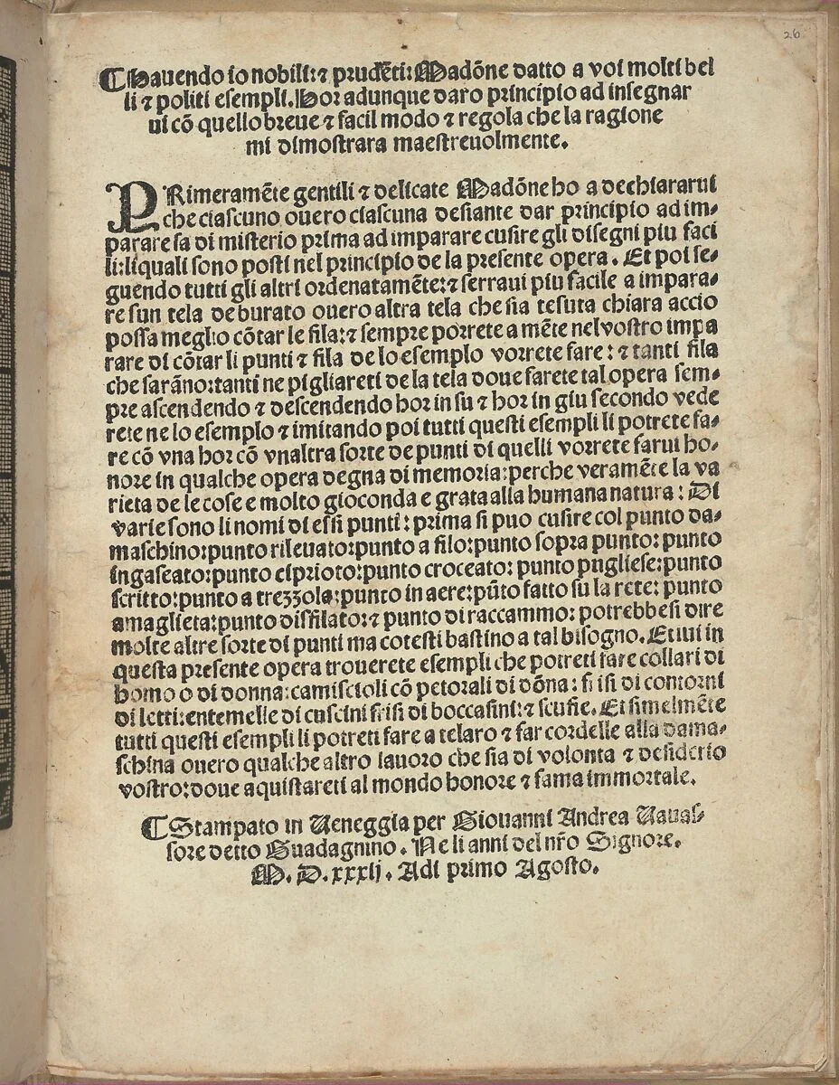Esemplario di Lauori..., page 14 (verso) — Florio Vavassore|Giovanni Andrea Vavassore
