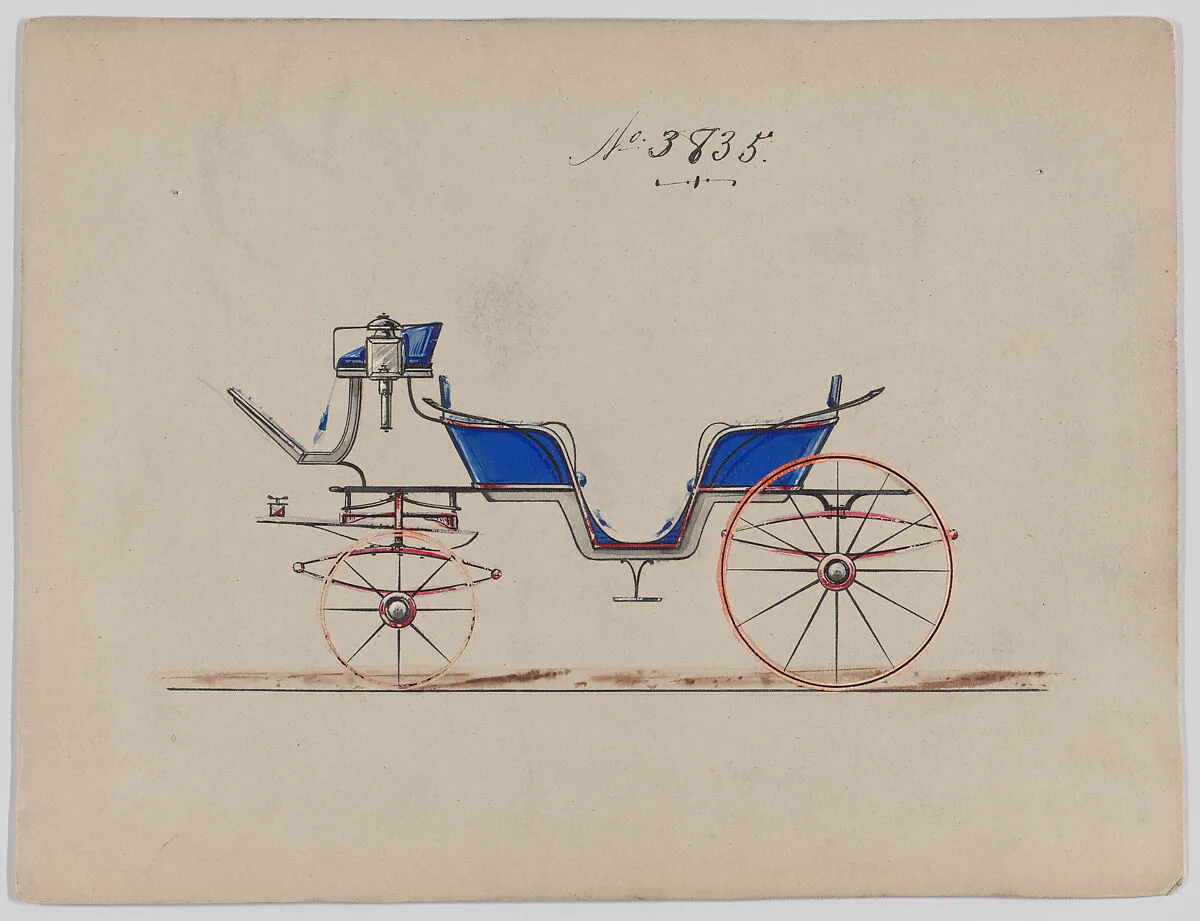 Design for 6 seat Phaeton, no. 3835 — Brewster & Co.