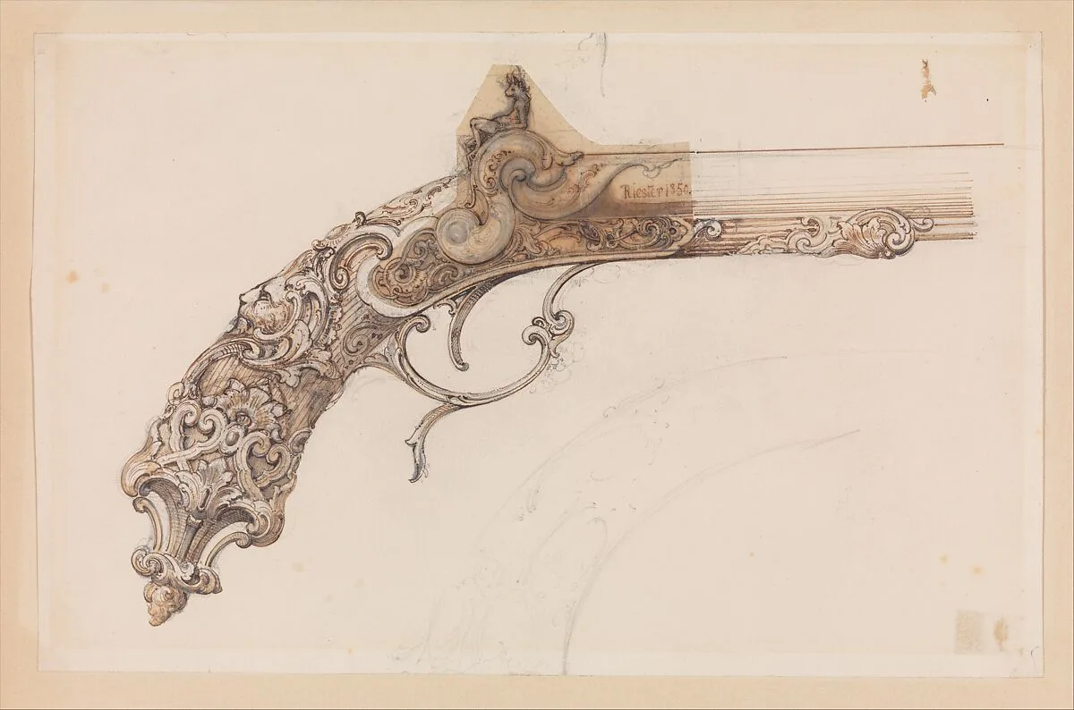 Design for a Percussion Pistol — Martin Riester