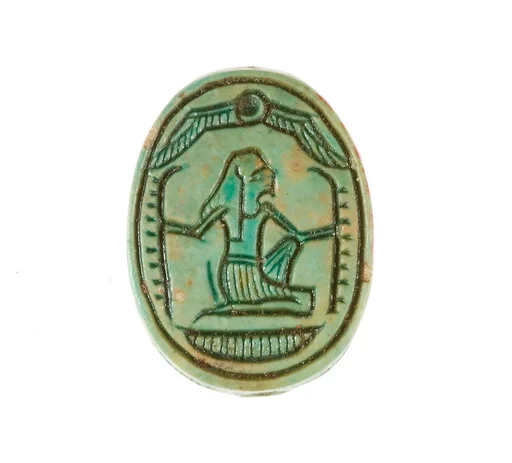 Scarab Inscribed with a Hieroglyphic Motif