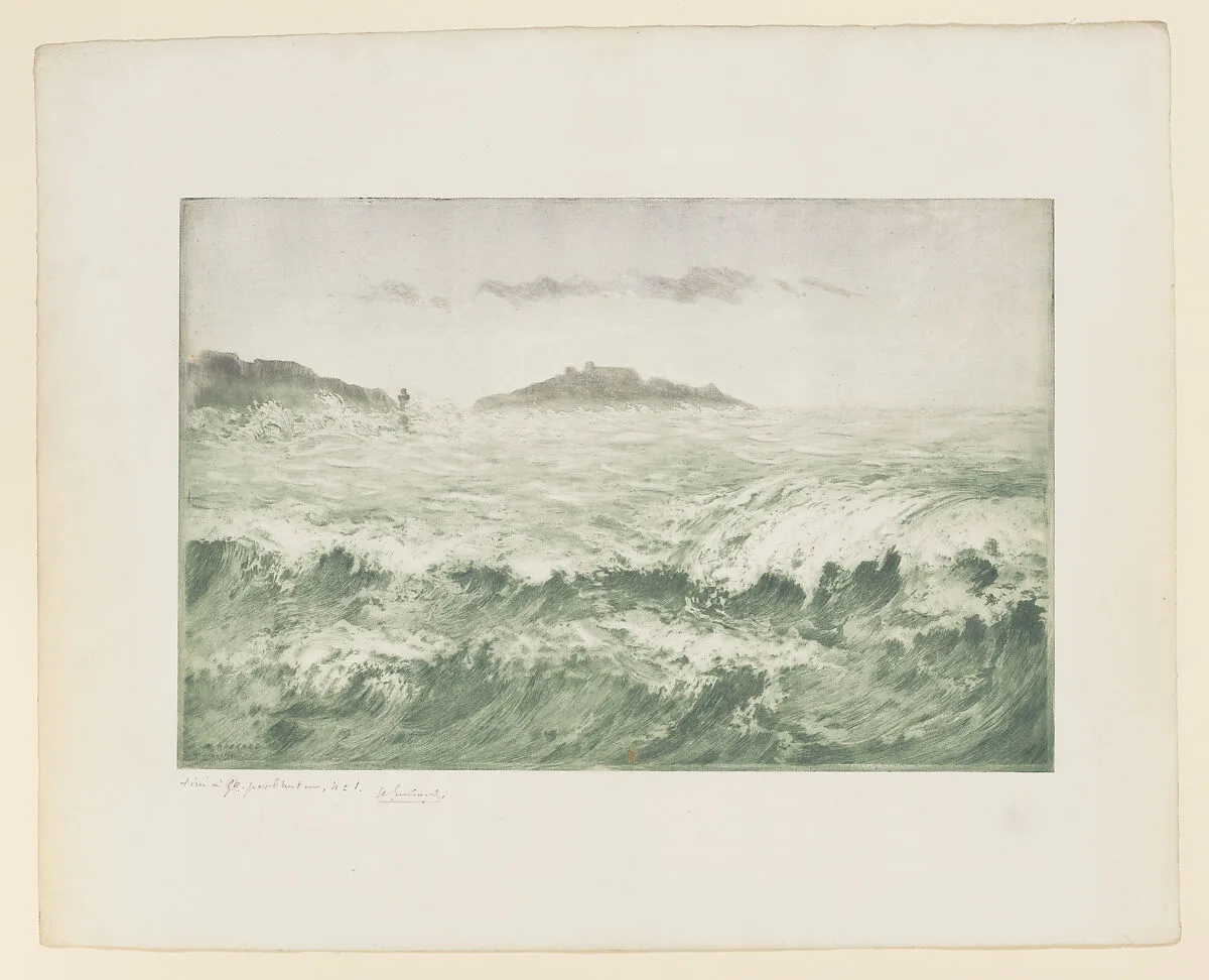 La Vague, Marseille, ou le Mistral, Marseille (The Wave or the Mistral, Marseille) — Henri-Charles Guérard
