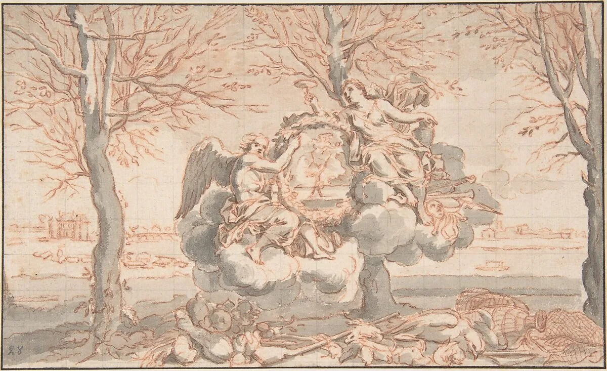 Allegory of Winter, after Sébastien Le Clerc — Anonymous, French, 18th century|Sébastien Leclerc I|Sébastien Le Clerc, le Jeune