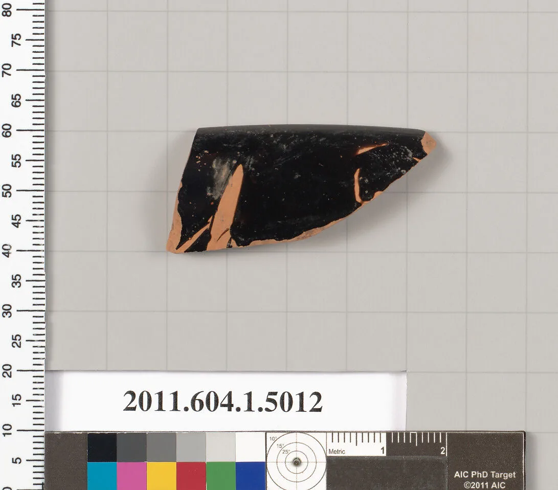 Terracotta rim fragment of a kylix (drinking cup) — Unknown
