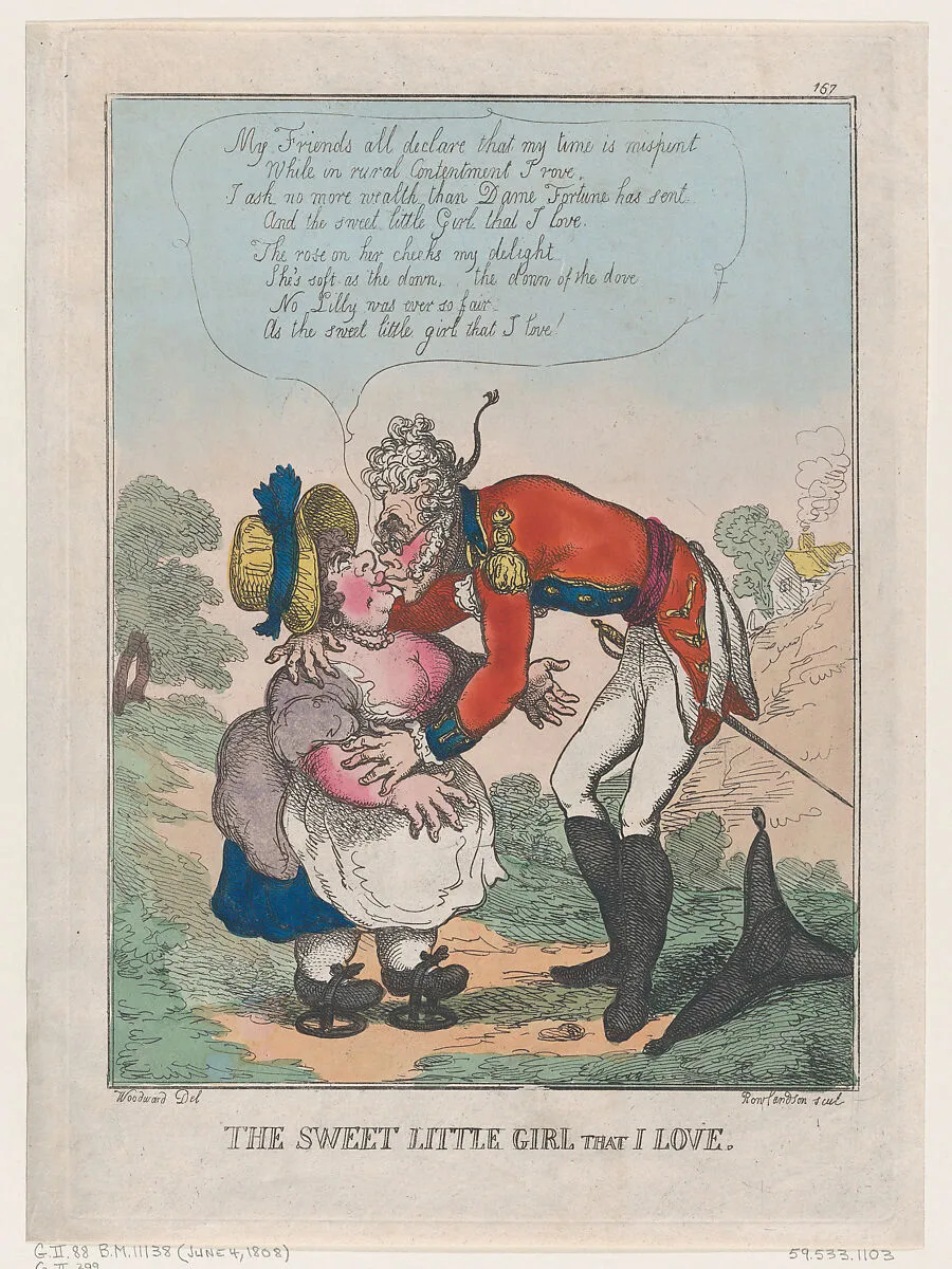 The Sweet Little Girl That I Love — Thomas Tegg|Thomas Rowlandson|George Murgatroyd Woodward