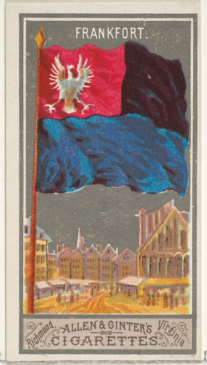Frankfurt, from the City Flags series (N6) for Allen & Ginter Cigarettes Brands — Allen & Ginter