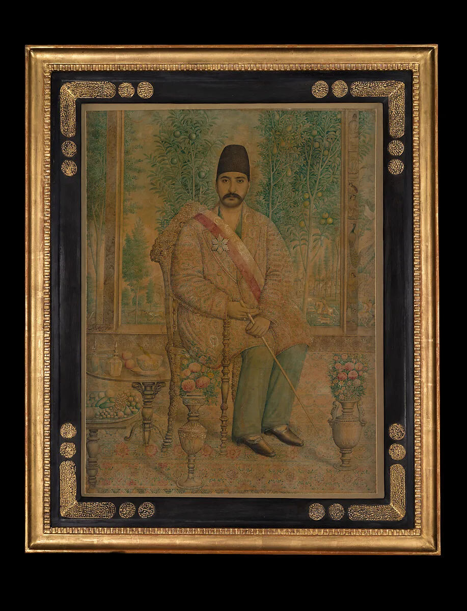 Portrait of Mirza 'Ali Asghar Khan (Amin al-Mulk, Amin al-Sultan, Atabeg-i Azam) — Isma'il Jalayir