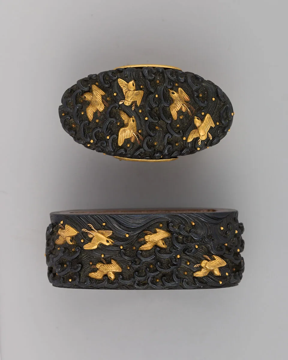 Sword-Hilt Collar and Pommel (Fuchigashira) — Unknown