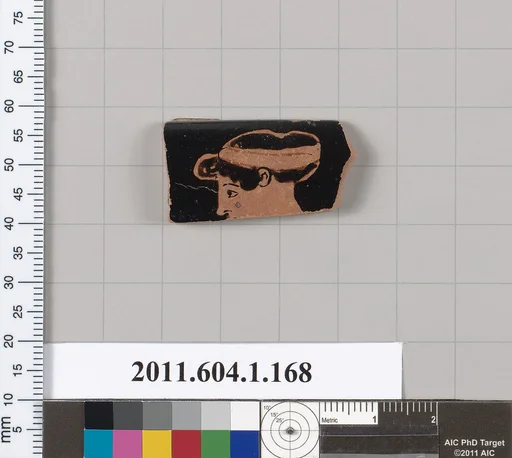 Terracotta rim fragment of a kylix (drinking cup)