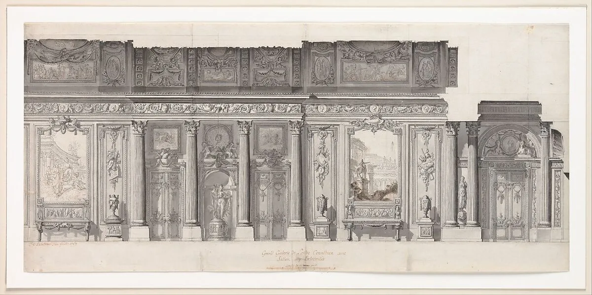 Design for a "Grande Galerie" — Jean Charles Delafosse
