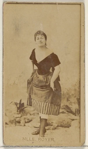 Mlle. Royer, from the Actors and Actresses series (N45, Type 8) for Virginia Brights Cigarettes