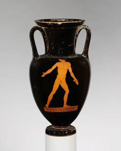 Terracotta Nolan neck-amphora (jar)