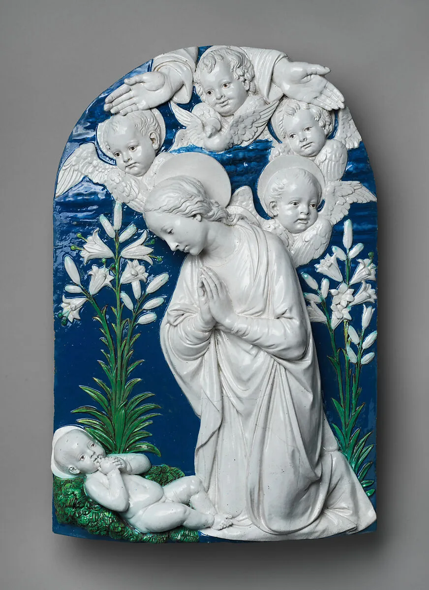 Virgin Adoring the Christ Child — Andrea della Robbia