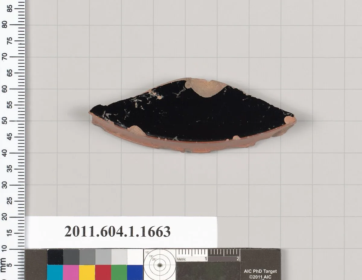 Terracotta fragment of a kylix (drinking cup) — Unknown