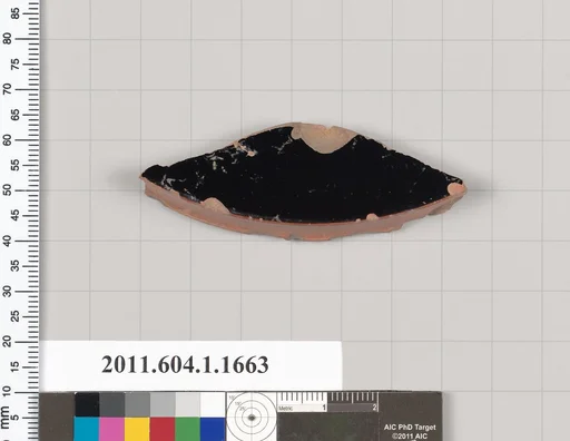 Terracotta fragment of a kylix (drinking cup)