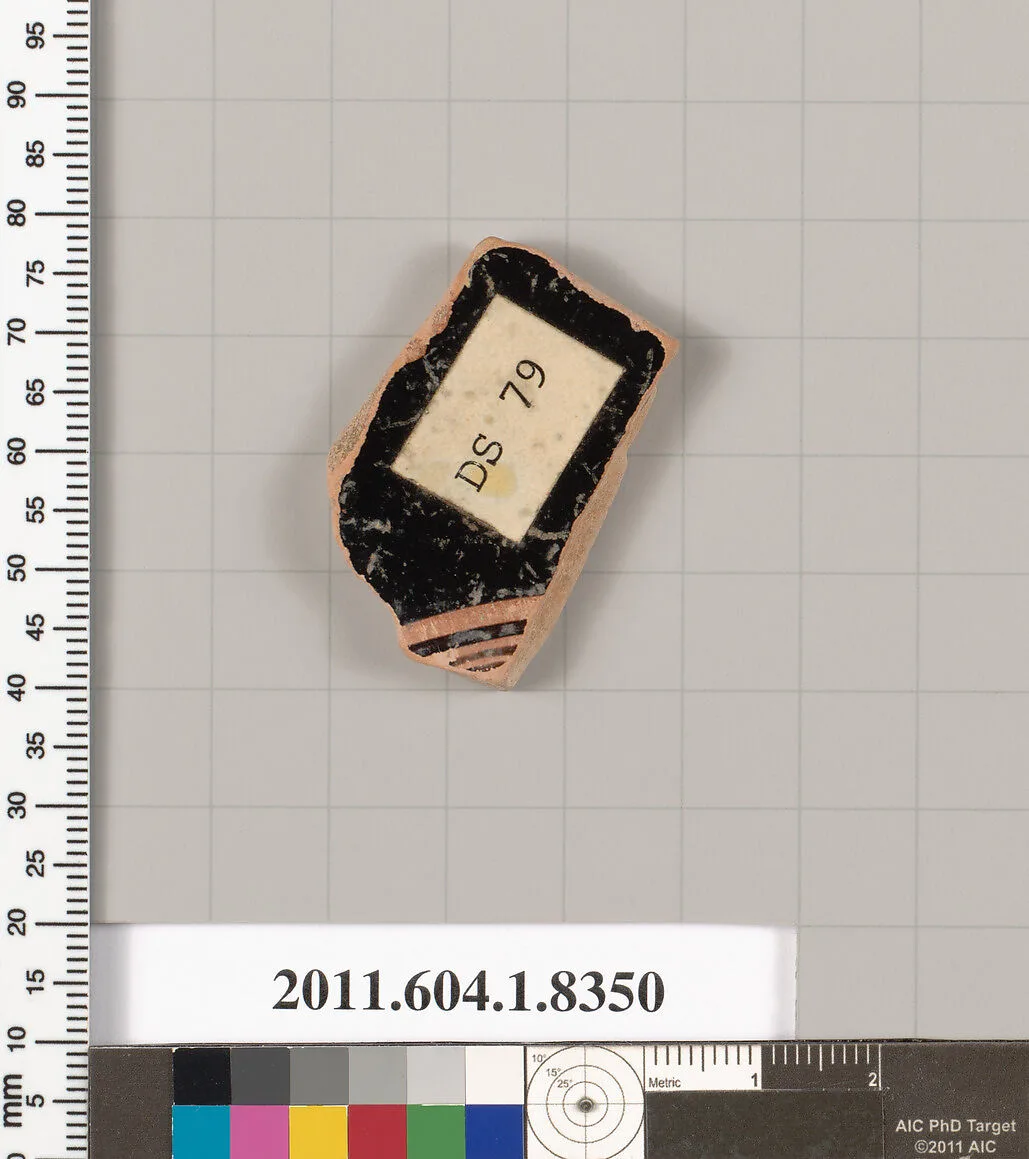 Terracotta fragment of a kylix (drinking cup) — Unknown