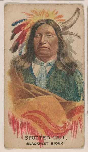 Spotted Tail, Blackfeet Sioux, insert card from the Indian Chiefs series (D35), issued by the Weber Baking Company — Weber Baking Company
