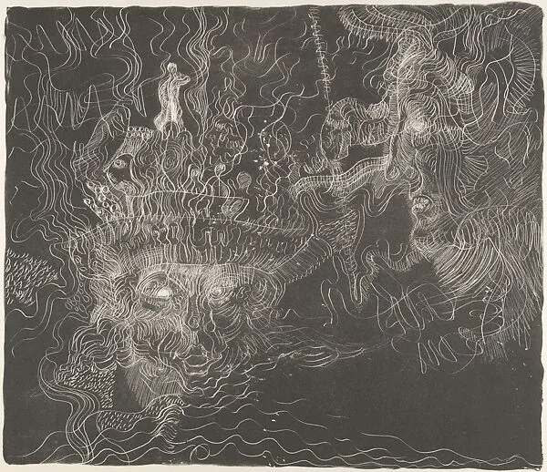Untitled (two heads) — Mark Tobey